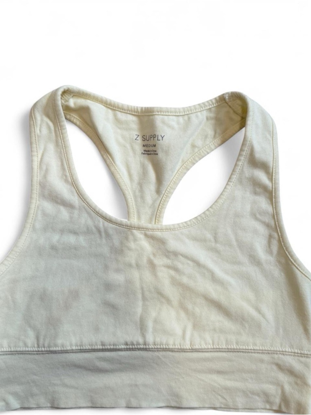 Z Supply Cream Racerback Bralette Top